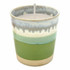 Wax Design Ceramic Boho Scented Candle 10cm - Green & White