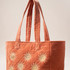 Elizabeth Scarlett Sun Goddess Velvet Tote - Rust
