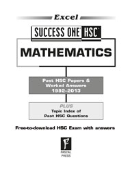 EXCEL SUCCESS ONE HSC - MATHEMATICS 2014 EDITION