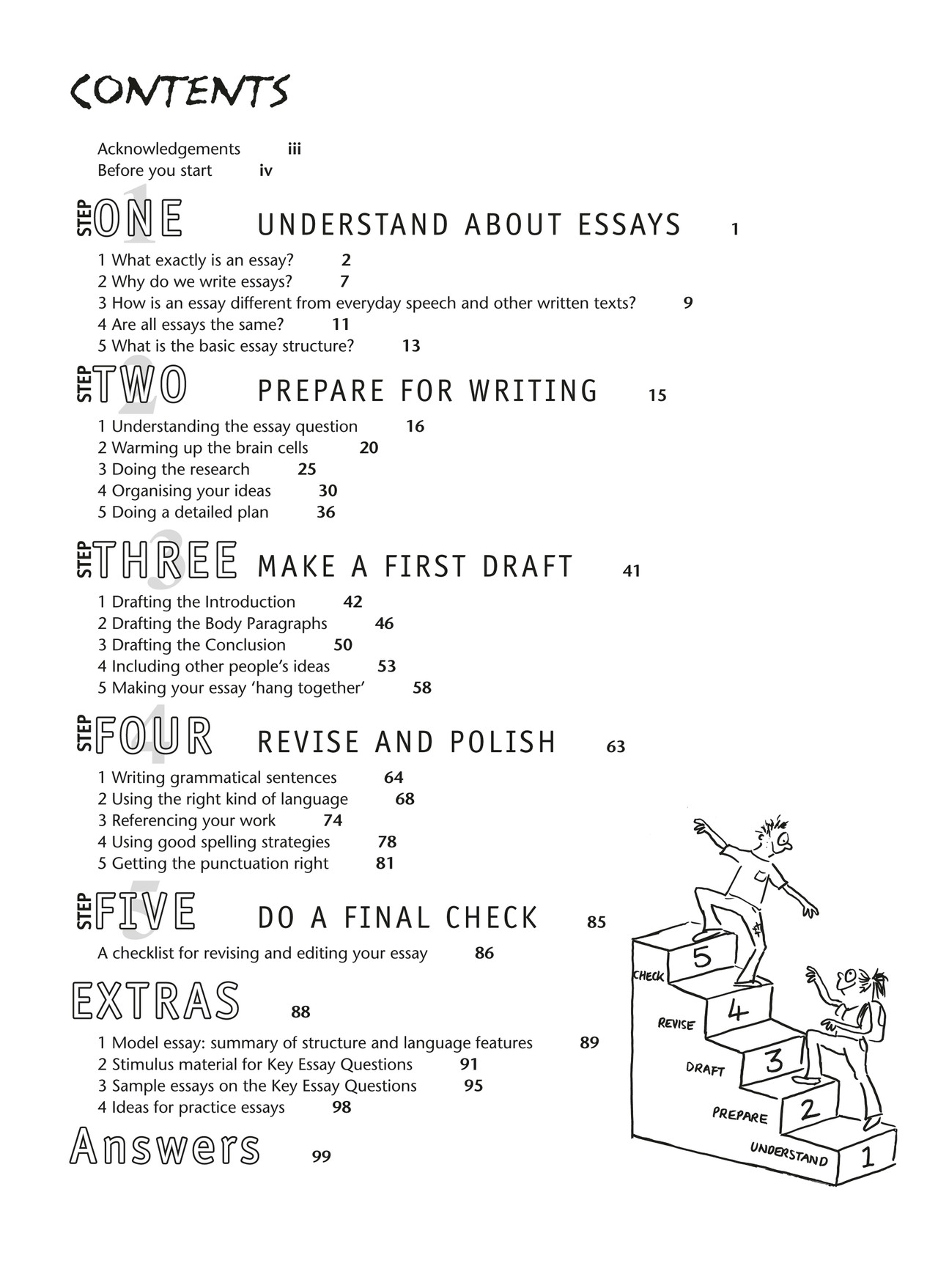 excel essay writing step by step