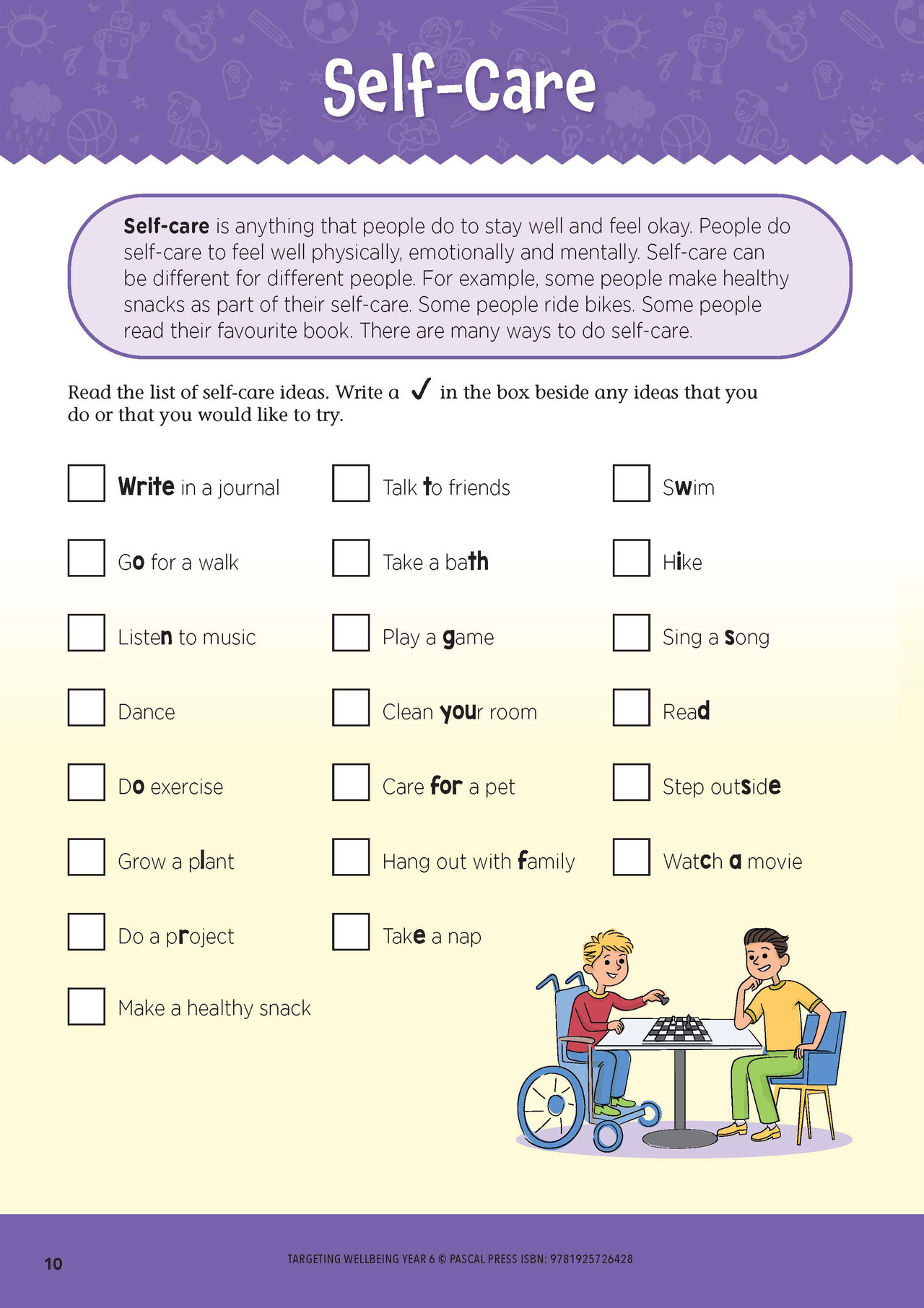 Targeting Wellbeing Year 6