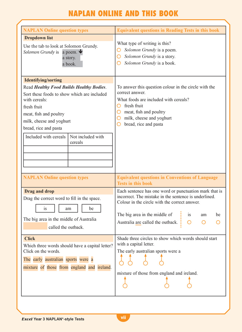 excel year 3 naplan style tests pascal press