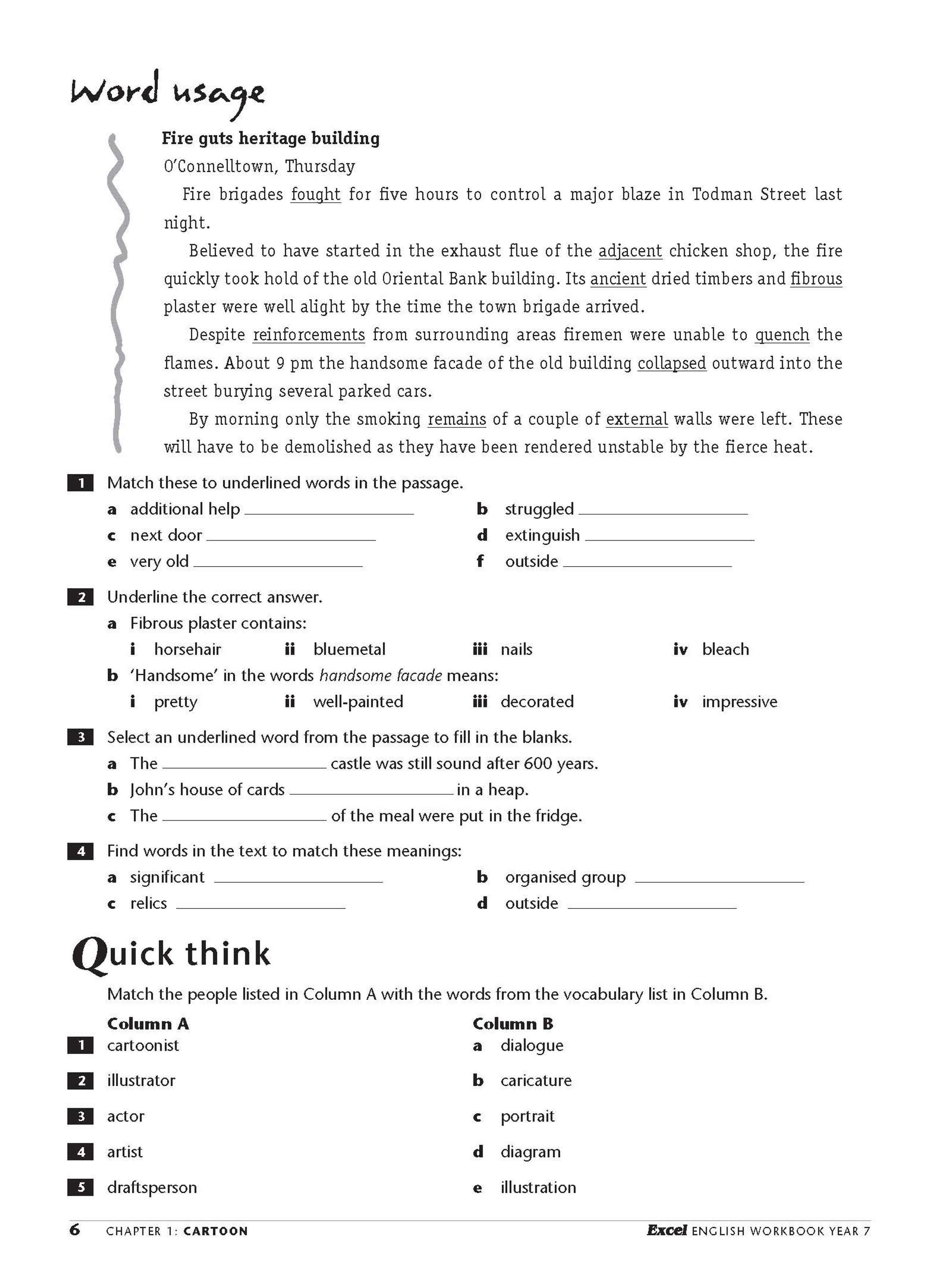 Excel Essential Skills English Workbook Year 7 Pascal Press Excel Essential Skills English Workbook Year 7 Pascal Press