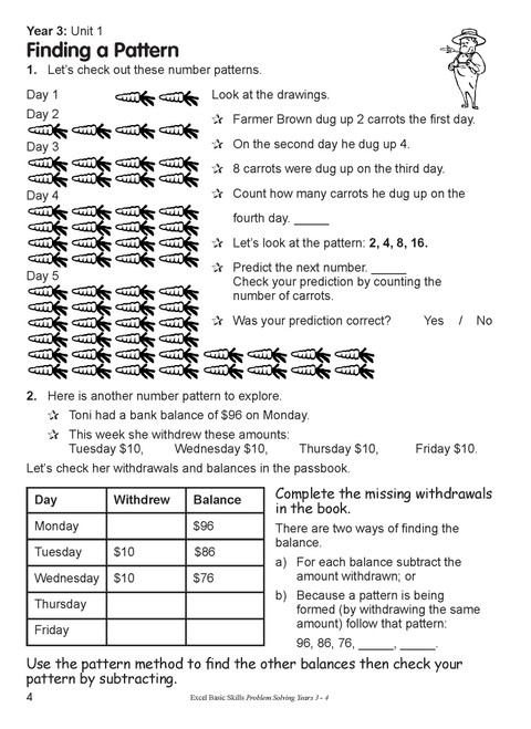 Excel Basic Skills Problem Solving Years 3-4 | Pascal Press