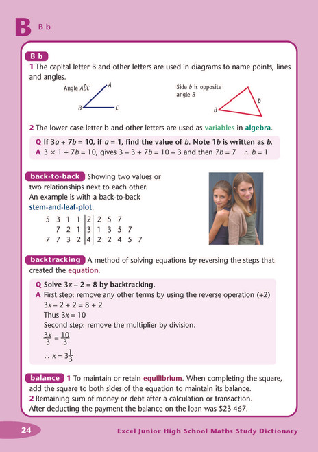 Excel Junior High School Maths Study Dictionary Years 7-10 | Pascal Press
