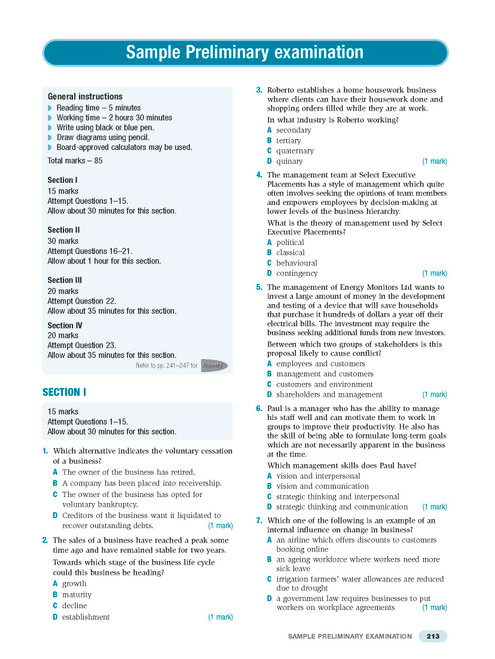 Excel Preliminary Business Studies Study Guide Year 11 | Pascal Press