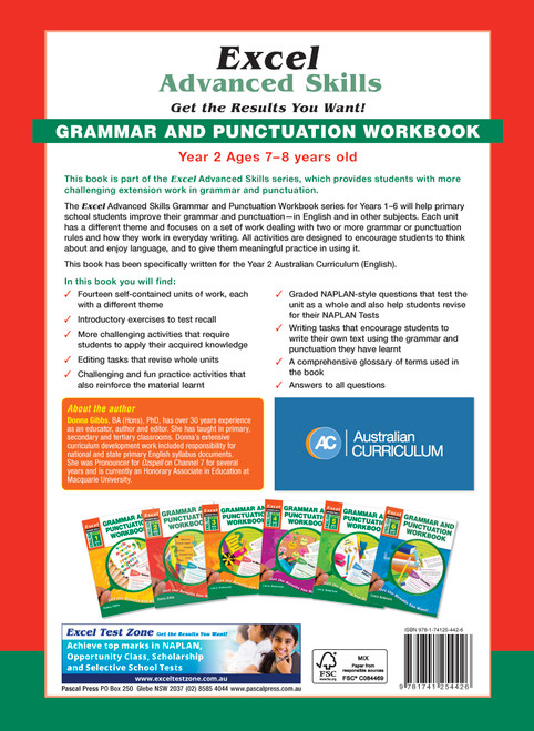 Excel Advanced Skills Grammar and Punctuation Workbook Year 2 | Pascal ...