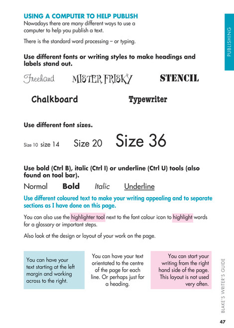 Blake's Writer's Guide Years 3Ã¢â‚¬â€œ6 | Primary | Pascal Press