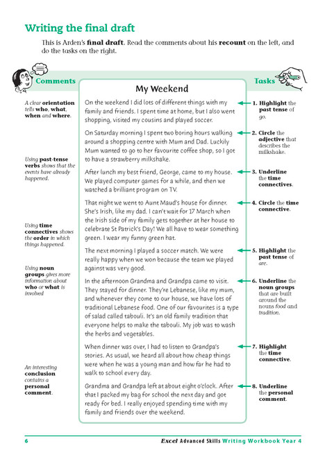 Excel Advanced Skills - Writing Workbook Year 4 | Pascal Press