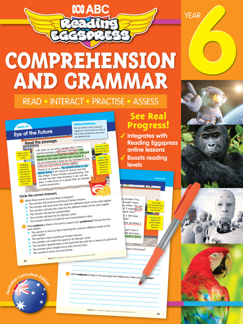 ABC Reading Eggspress - Comprehension and Grammar Workbook - Year 6