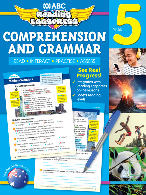 ABC Reading Eggspress - Comprehension and Grammar Workbook - Year 5