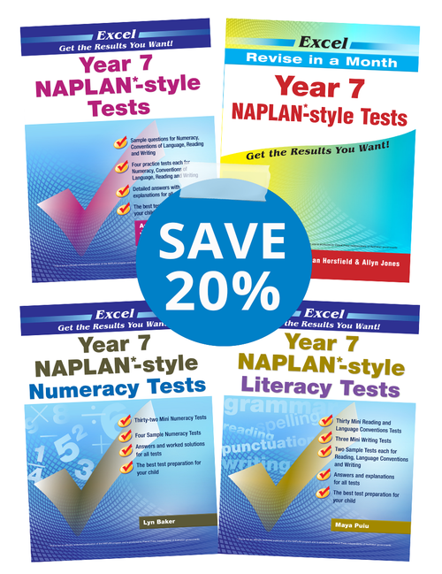 Excel NAPLAN* Book Pack Year 7