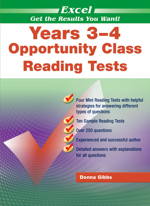 Excel Opportunity Class Reading Tests Years 3-4