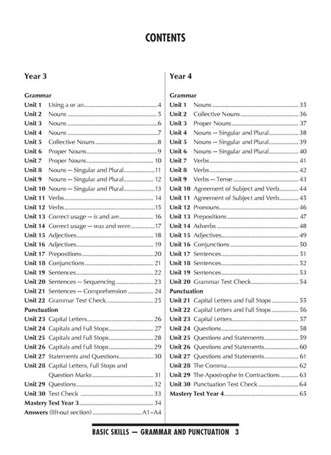 Excel Basic Skills English Book Pack Years 3-4 | Pascal Press