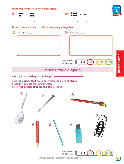 Targeting Homework Activity Book Year 1 New Edition