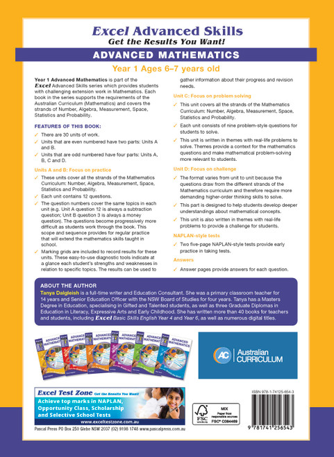 Excel Advanced Skills - Advanced Mathematics Workbook Year 1 | Pascal Press