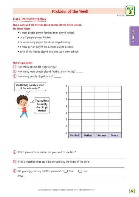 Targeting Maths Homework Year 3 | Pascal Press