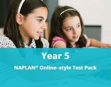 Year 5 NAPLAN* Online-style Test Pack
