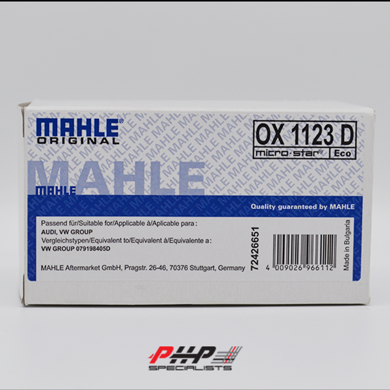Mahle Oil Filter - 079 198 405D