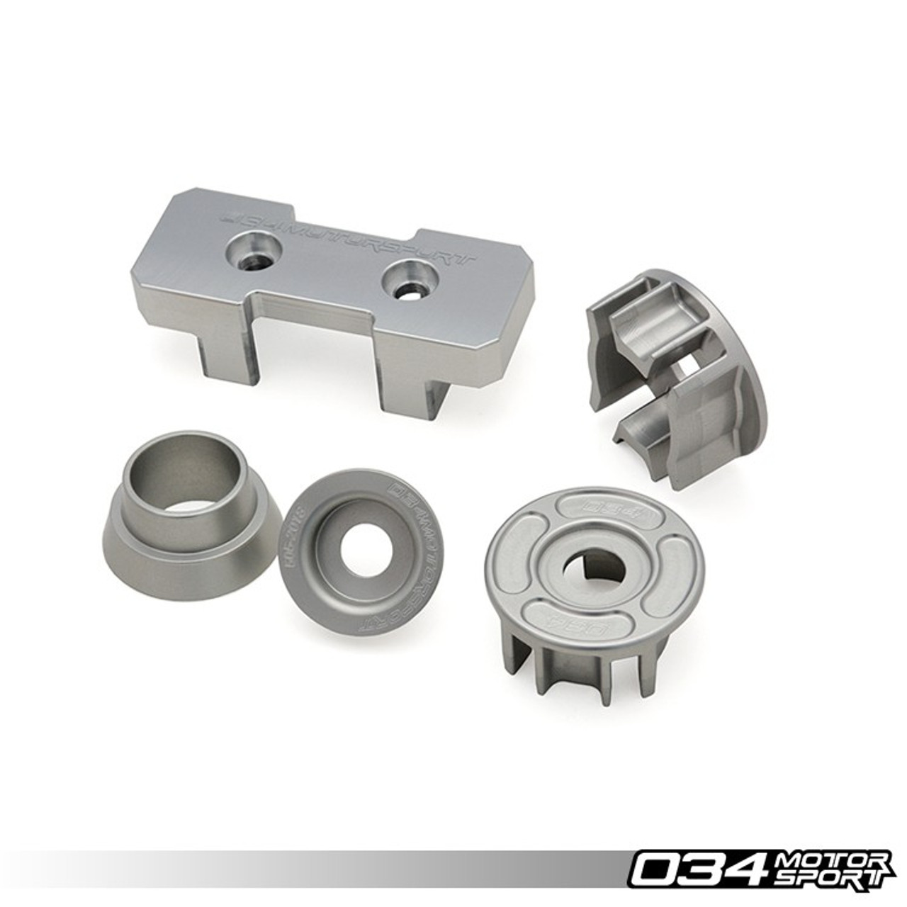 034Motorsport Drivetrain Mount Insert Package, B8/B8.5 Audi A4/S4/RS4, A5/S5/RS5, Q5/SQ5 Billet Aluminum