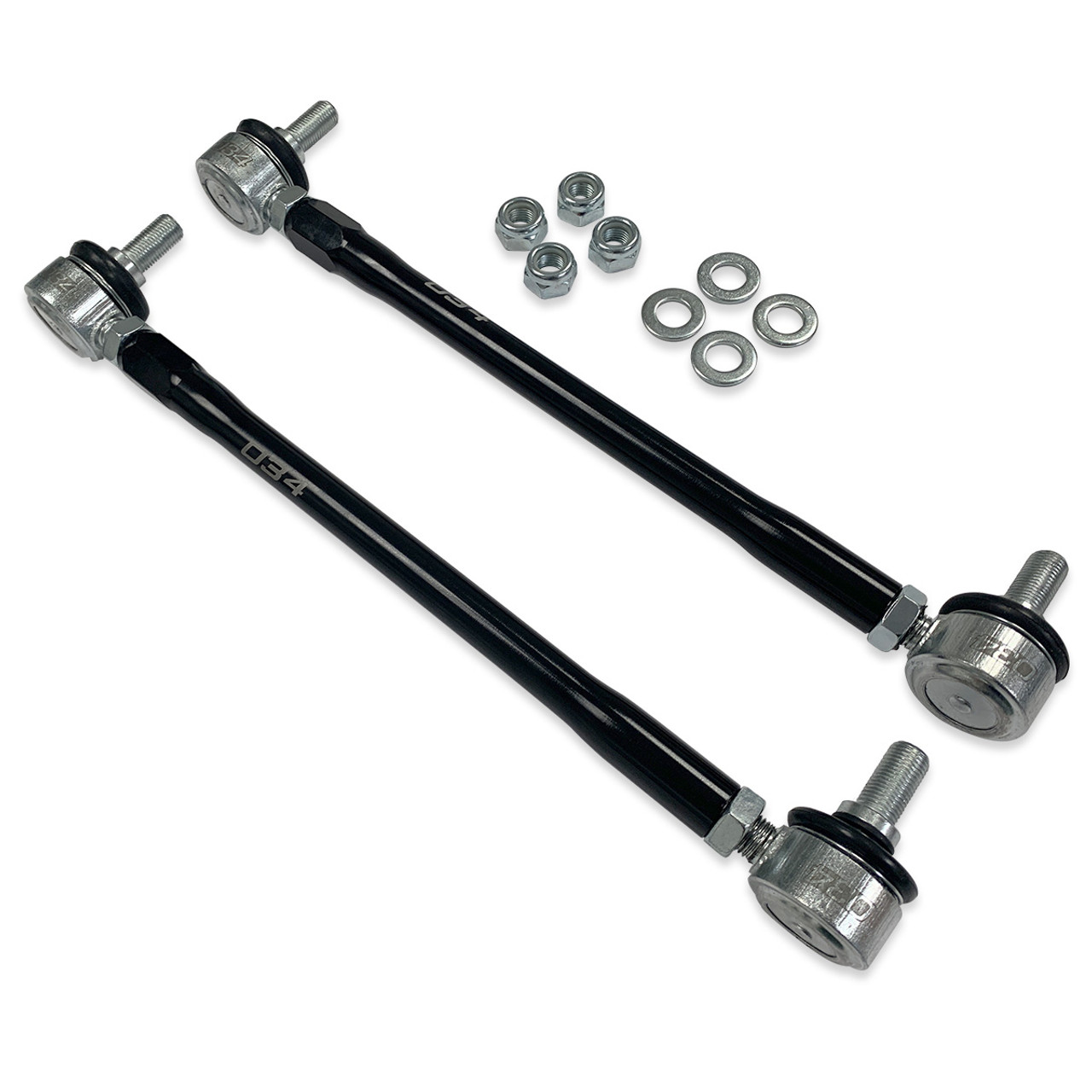 034Motorsport Dynamic+ Billet Adjustable Front Sway Bar End Link Kit, Volkswagen & Audi PQ35, MQB, and MQB EVO