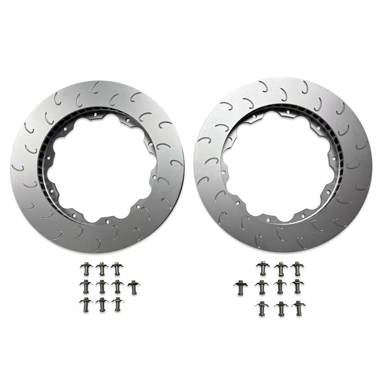 Replacement Front Rotor Ring Set, 390MM Stage 2, Gen 1 & Gen 1.5 Audi R8 (4.2 V8 & 5.2 V10)