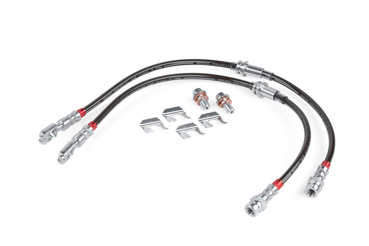 APR BRAIDED STAINLESS STEEL BRAKE LINES - FRONT (AUDI/VW)