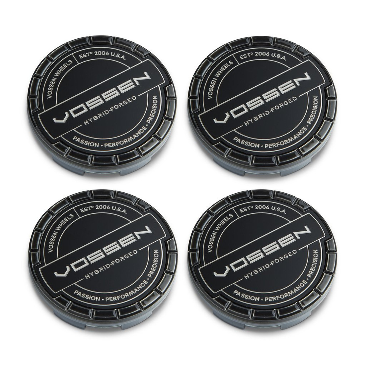 Vossen Hybrid Forged Billet Sport Cap Set For VF & HF Series Wheels (Gloss Black)