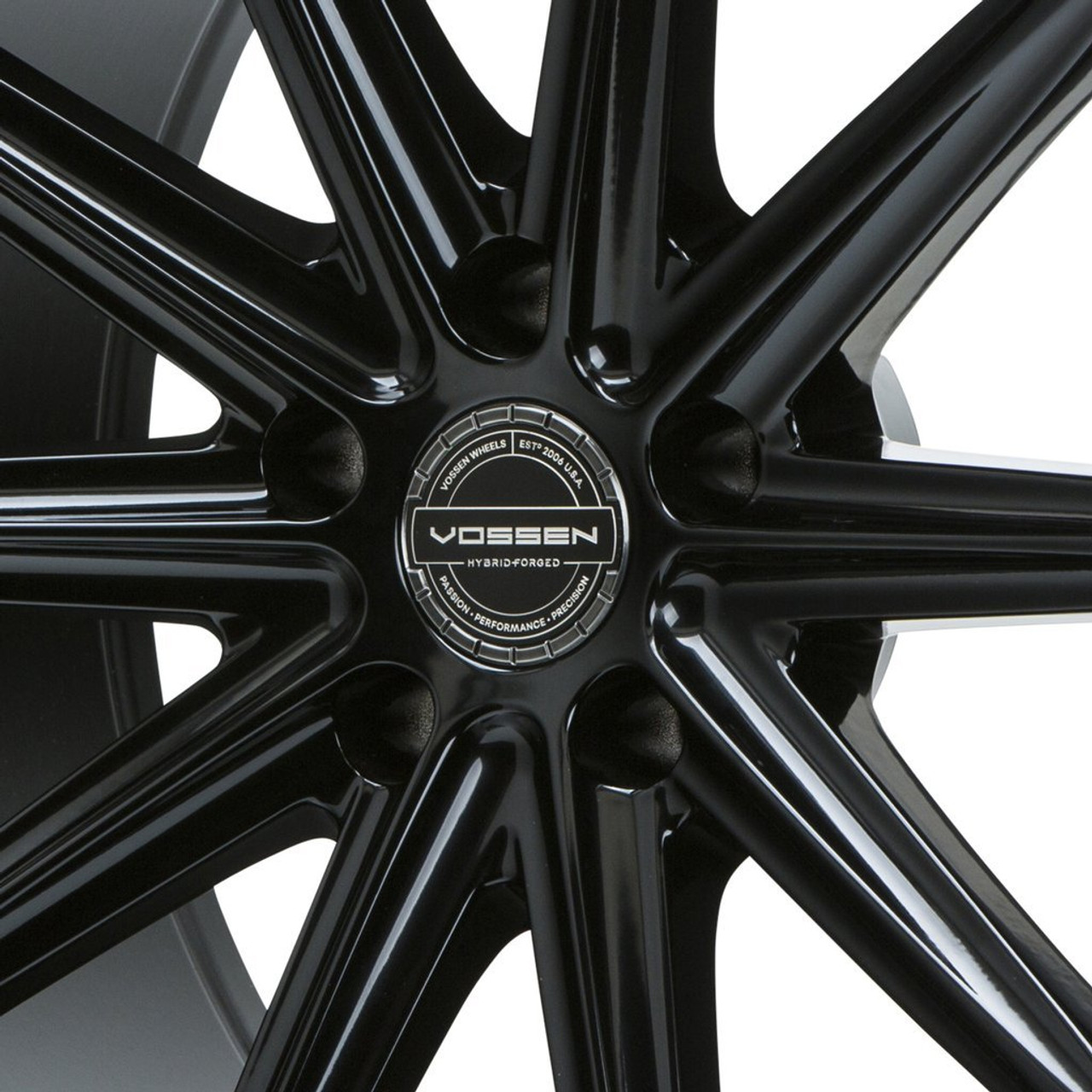 Vossen Hybrid Forged Billet Sport Cap Set For VF & HF Series Wheels (Gloss Black)