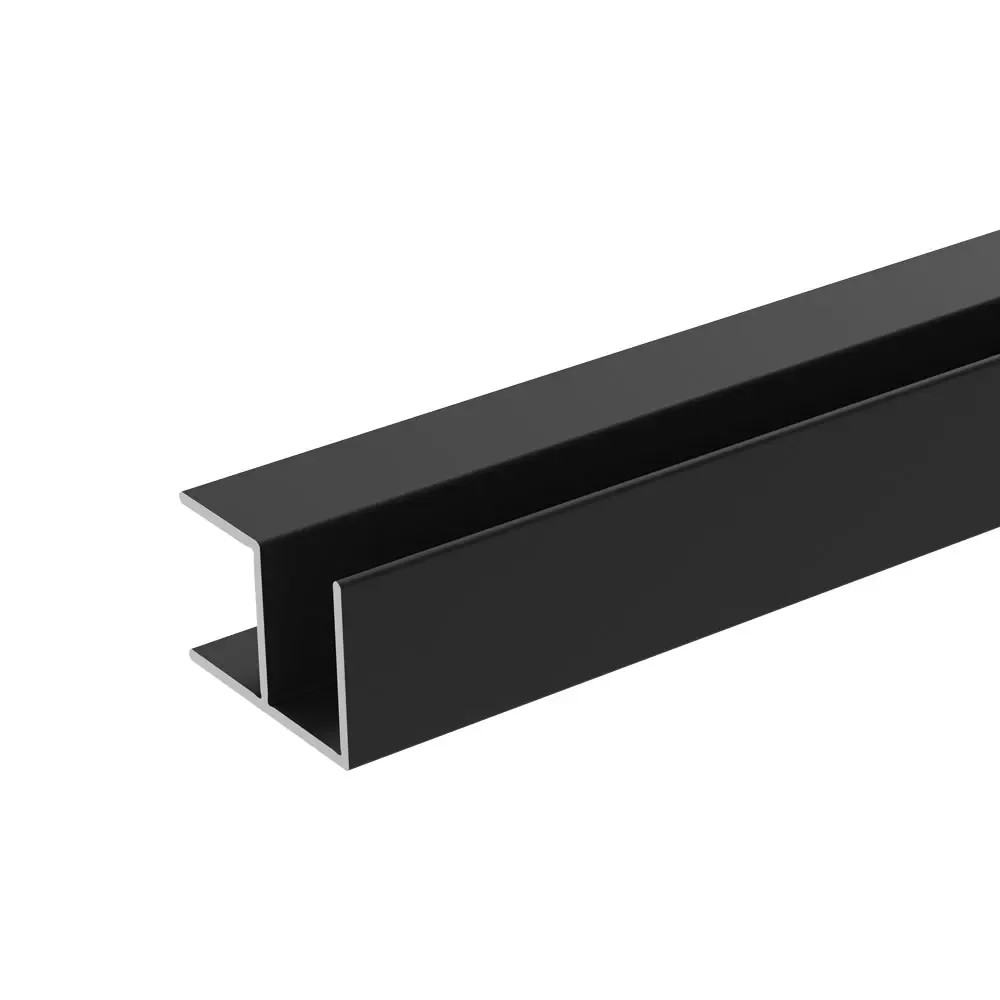 Showerwall Panel External Corner Trim - Matt Black