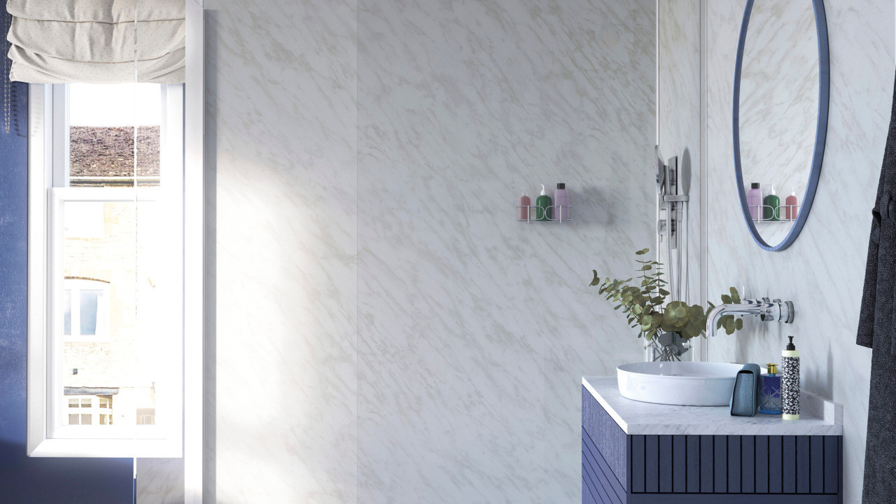 Showerwall Carrara Marble