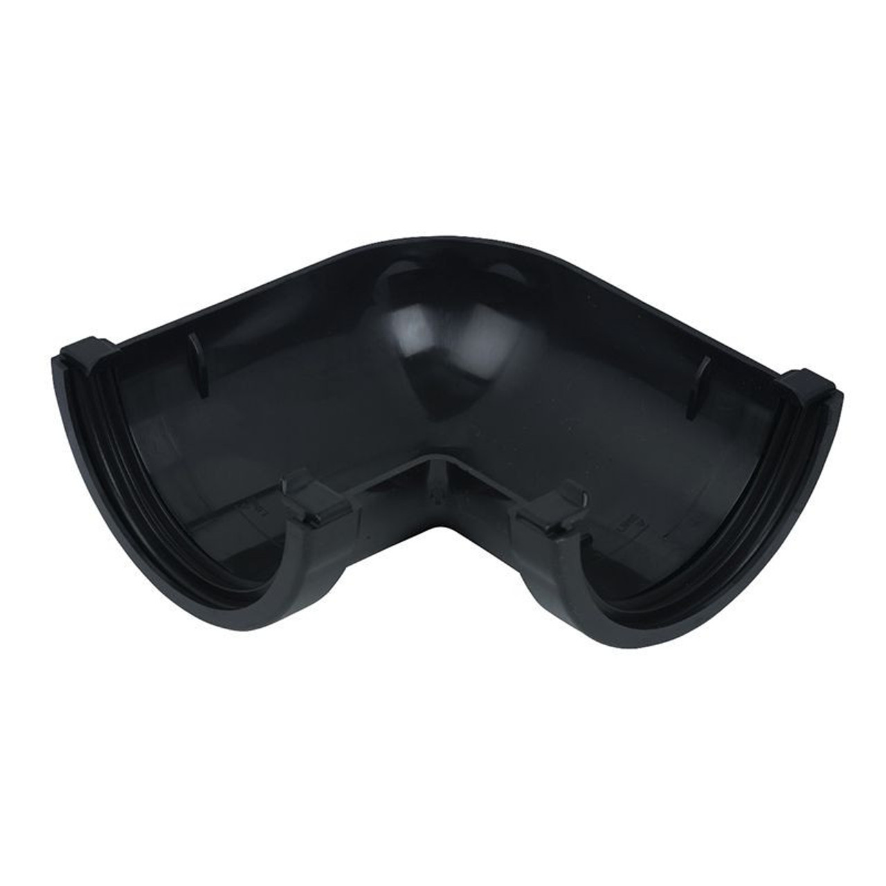 Floplast RA1 Round 90Deg Angle Black