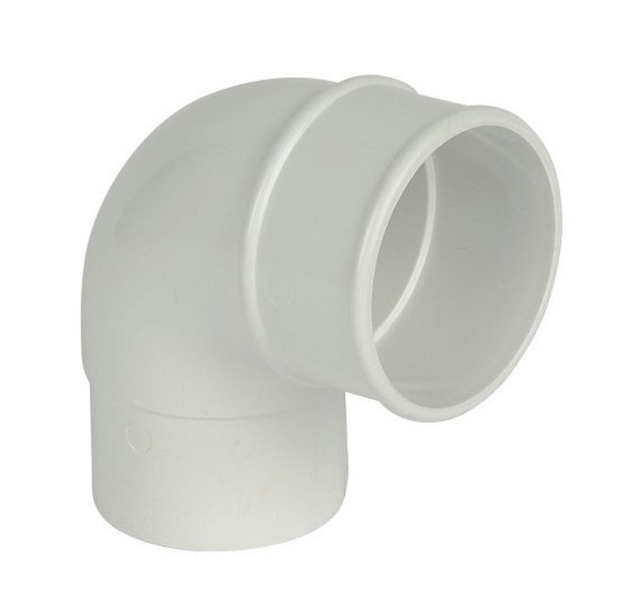 Floplast RB1 Round 92.5Deg Offset White