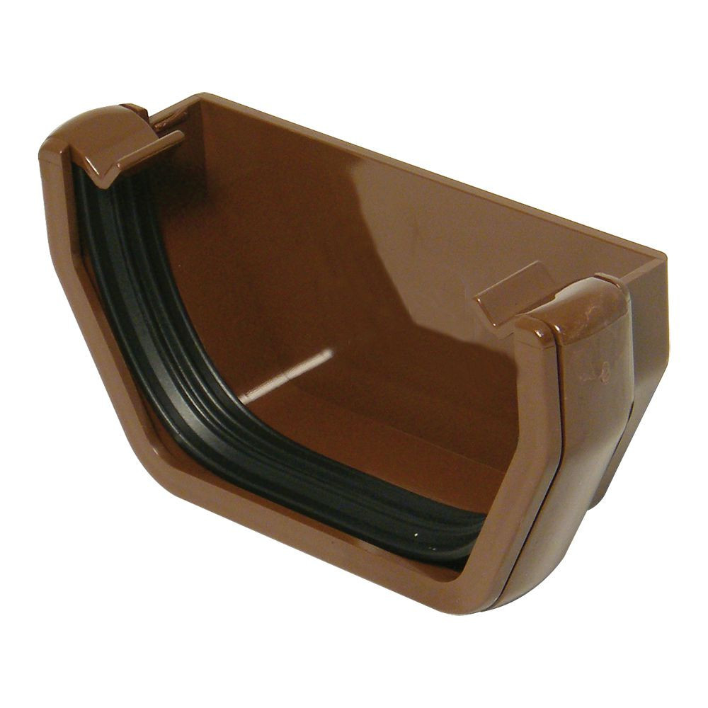Floplast RES1 Square External Stopend Brown