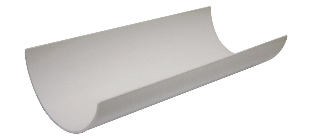 Floplast RG4 Round 4m Gutter White