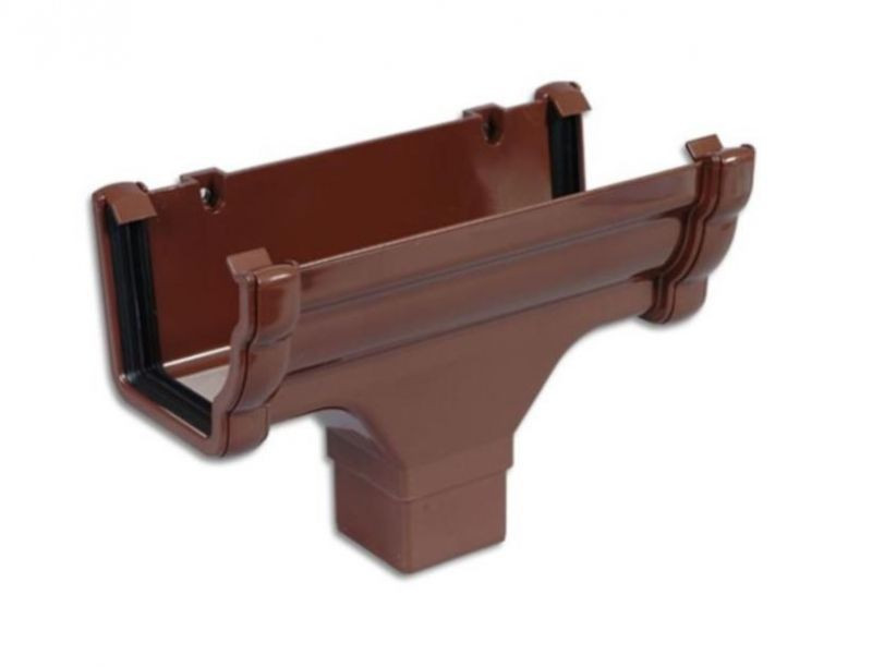 Floplast RON4 Niagara Running Outlet 80mm Brown