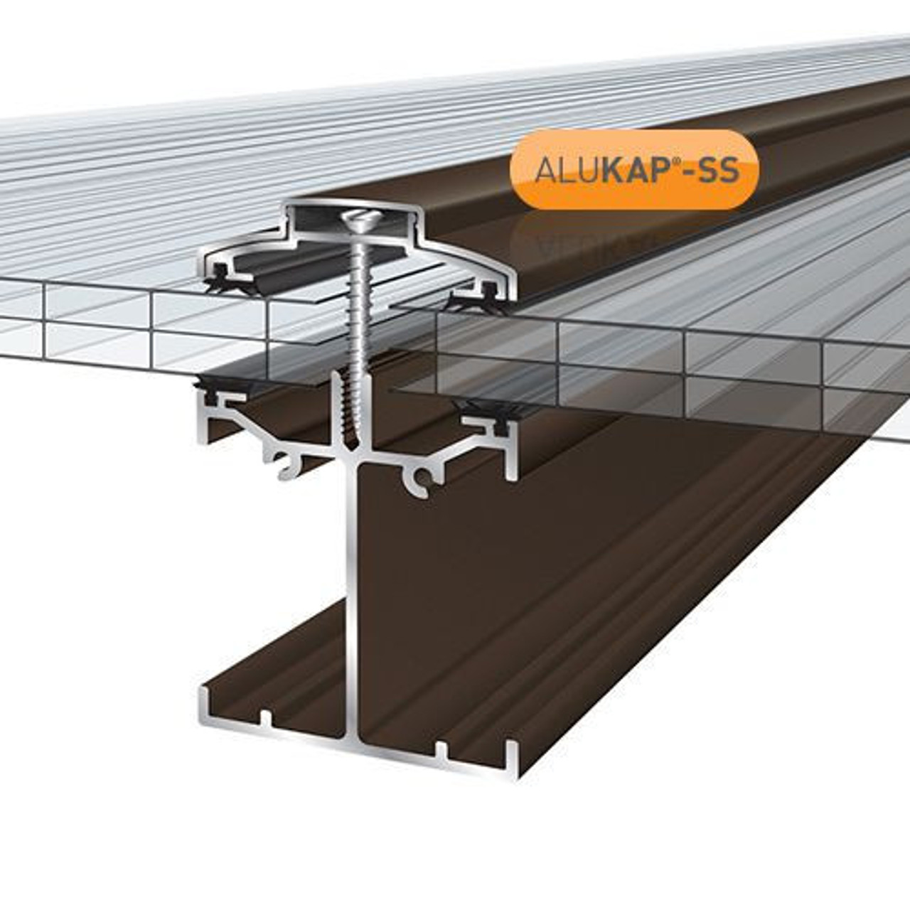 Alukap-SS Low Profile Bar 3.0m Brown