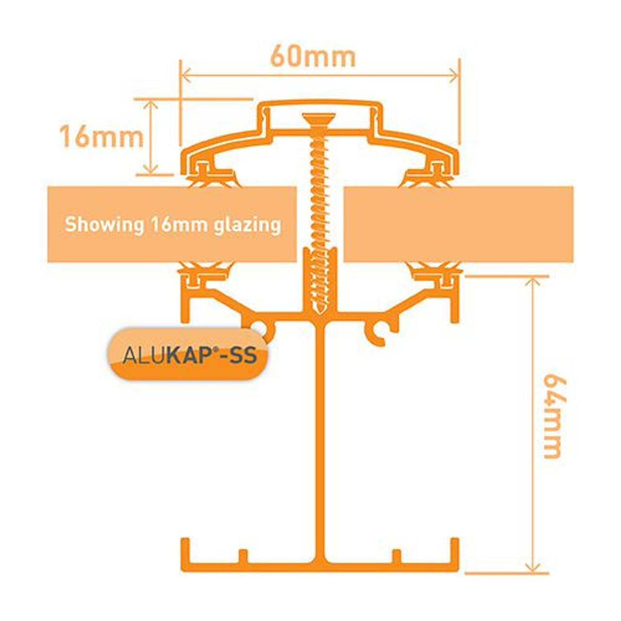 Alukap-SS Low Profile Bar 3.0m Brown