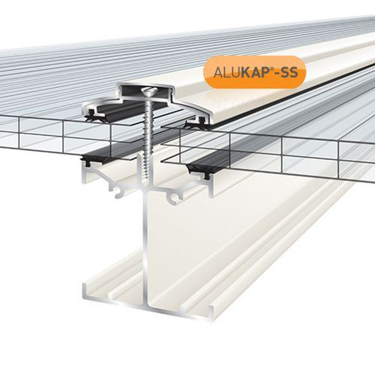 Alukap-SS Low Profile Bar 4.8m White