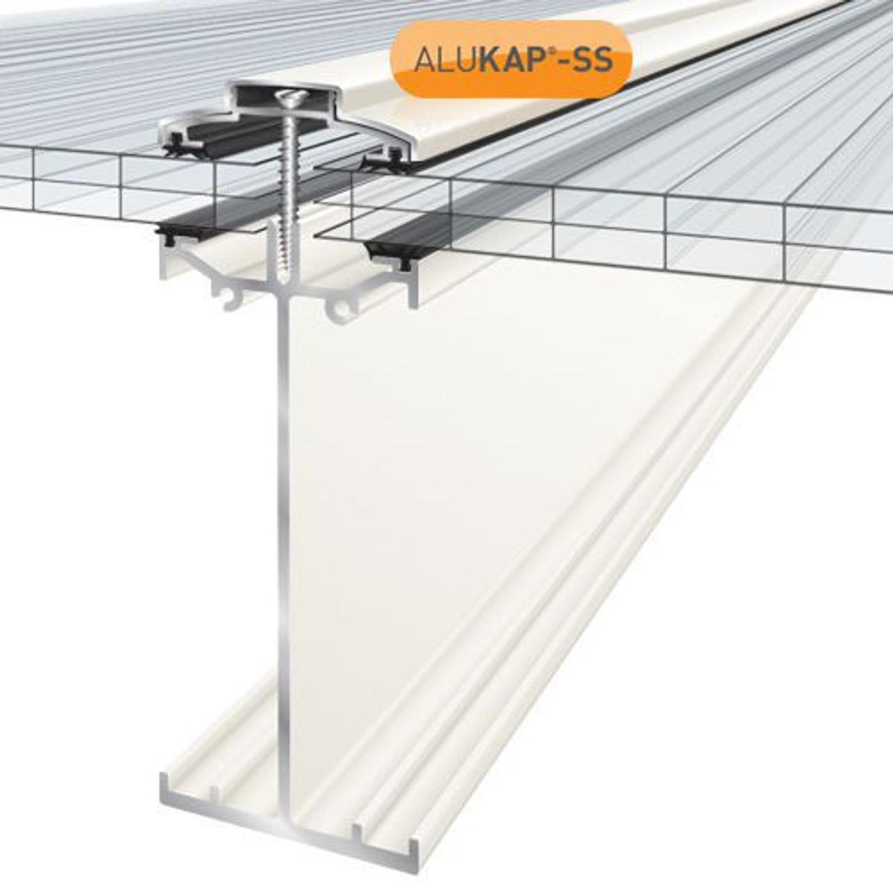 Alukap-SS High Span Bar 4.8m White