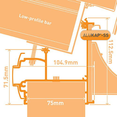 Alukap-SS Wall and Eaves Beam 4.8m PC