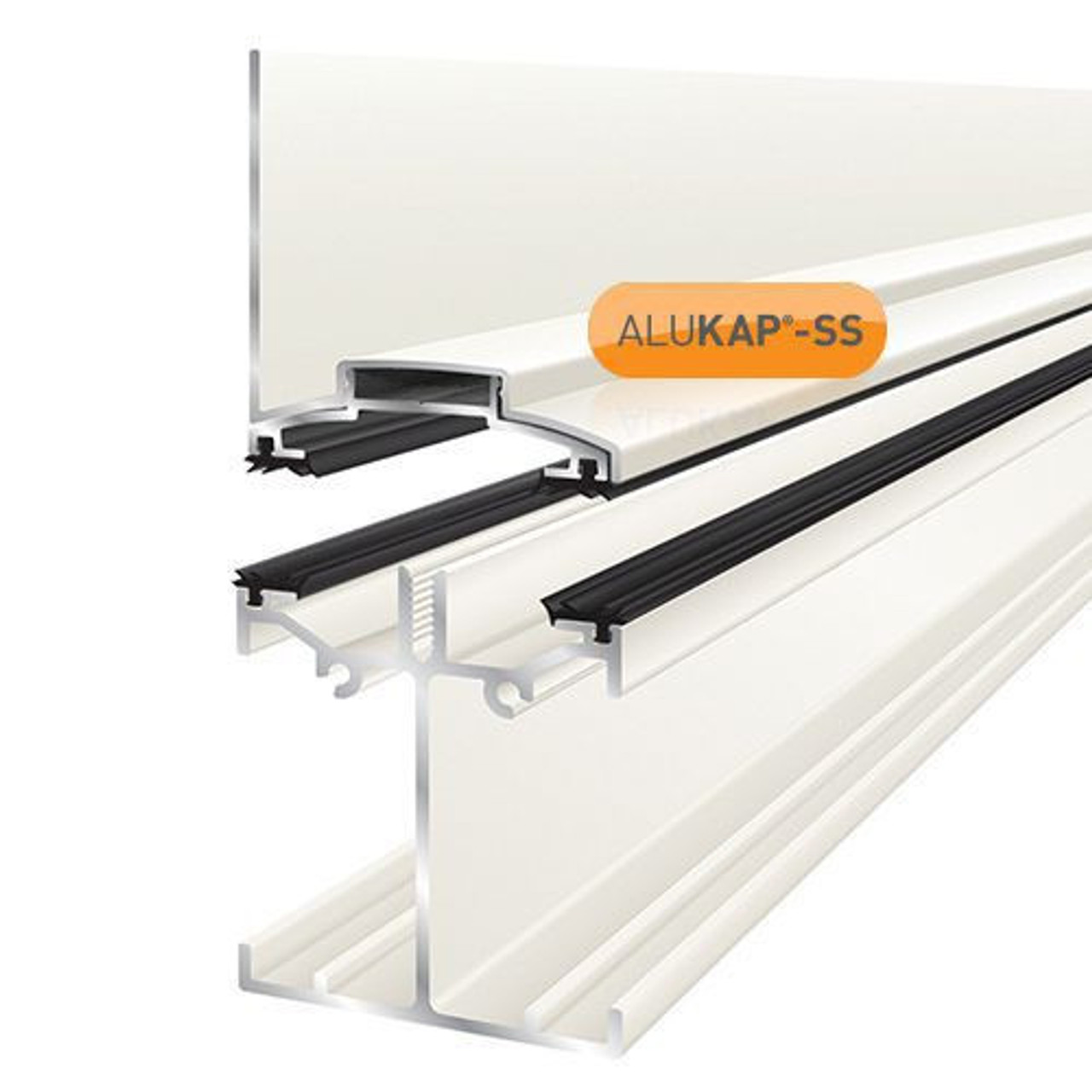 Alukap-SS Low Profile Wall Bar 3.0m White