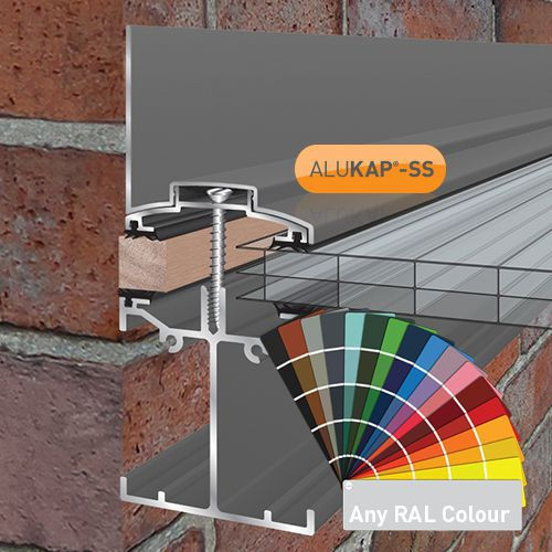 Alukap-SS Low Profile Wall Bar 4.8m PC