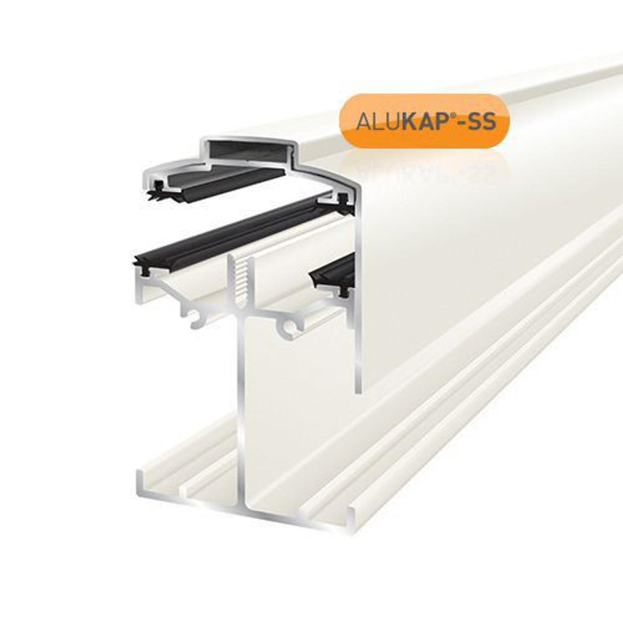 Alukap-SS Low Profile Gable Bar 6.0m White