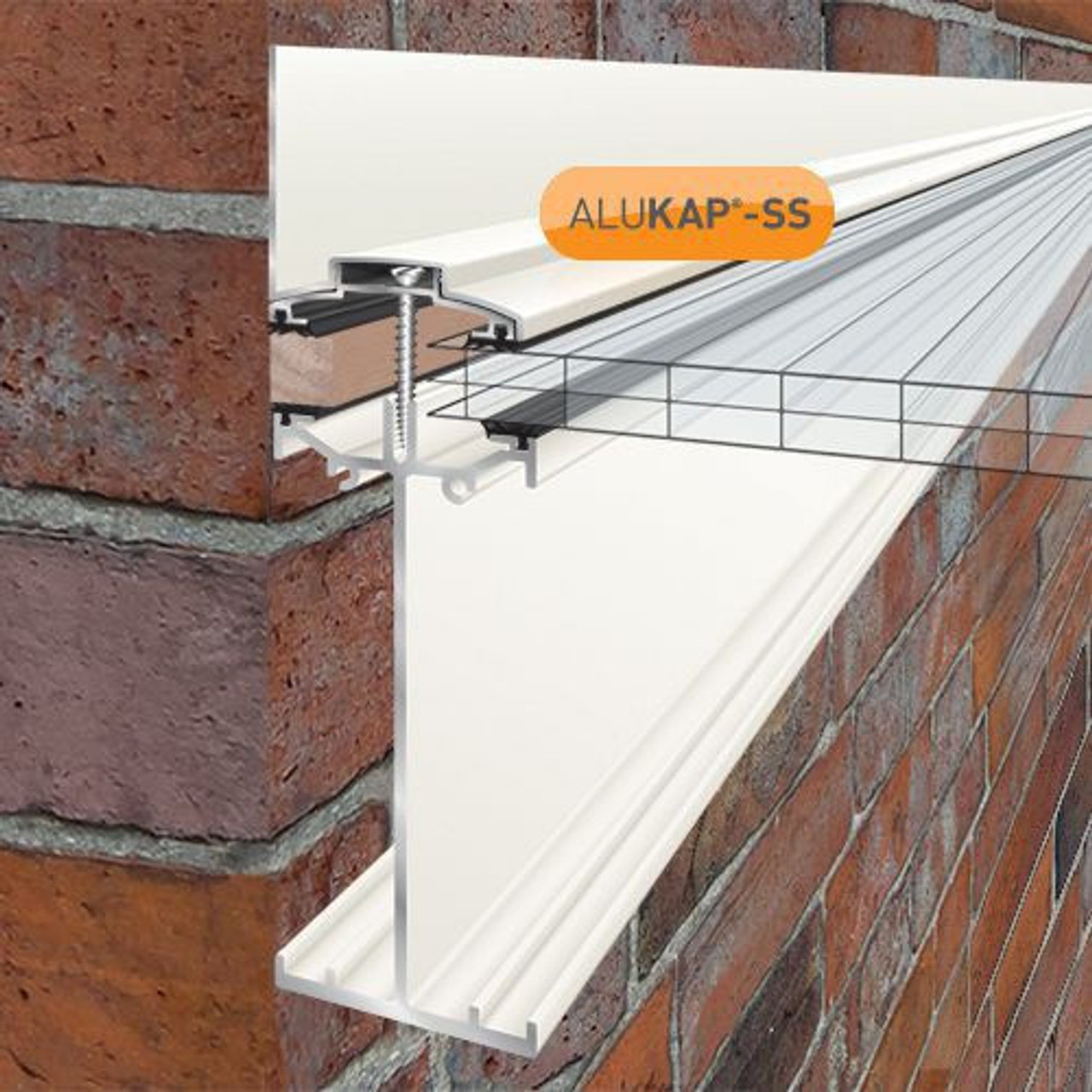 Alukap-SS High Span Wall Bar 3.0m White
