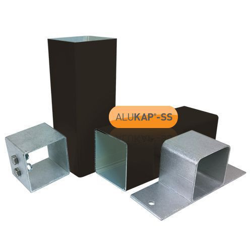 Alukap-SS Complete post and bracket kit 3000mm Brown