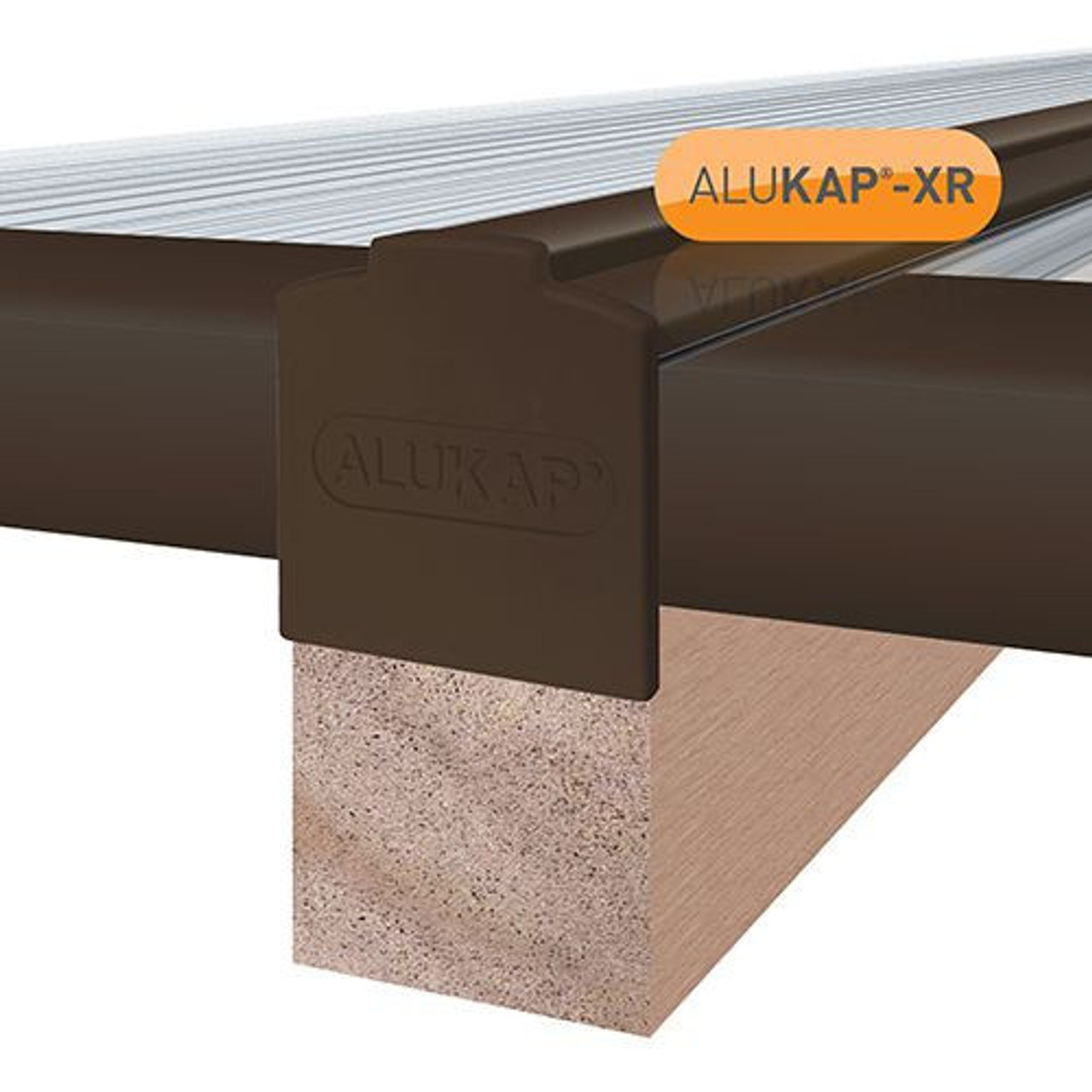 Alukap-XR 16mm End Stop Bar 3.6m Brown
