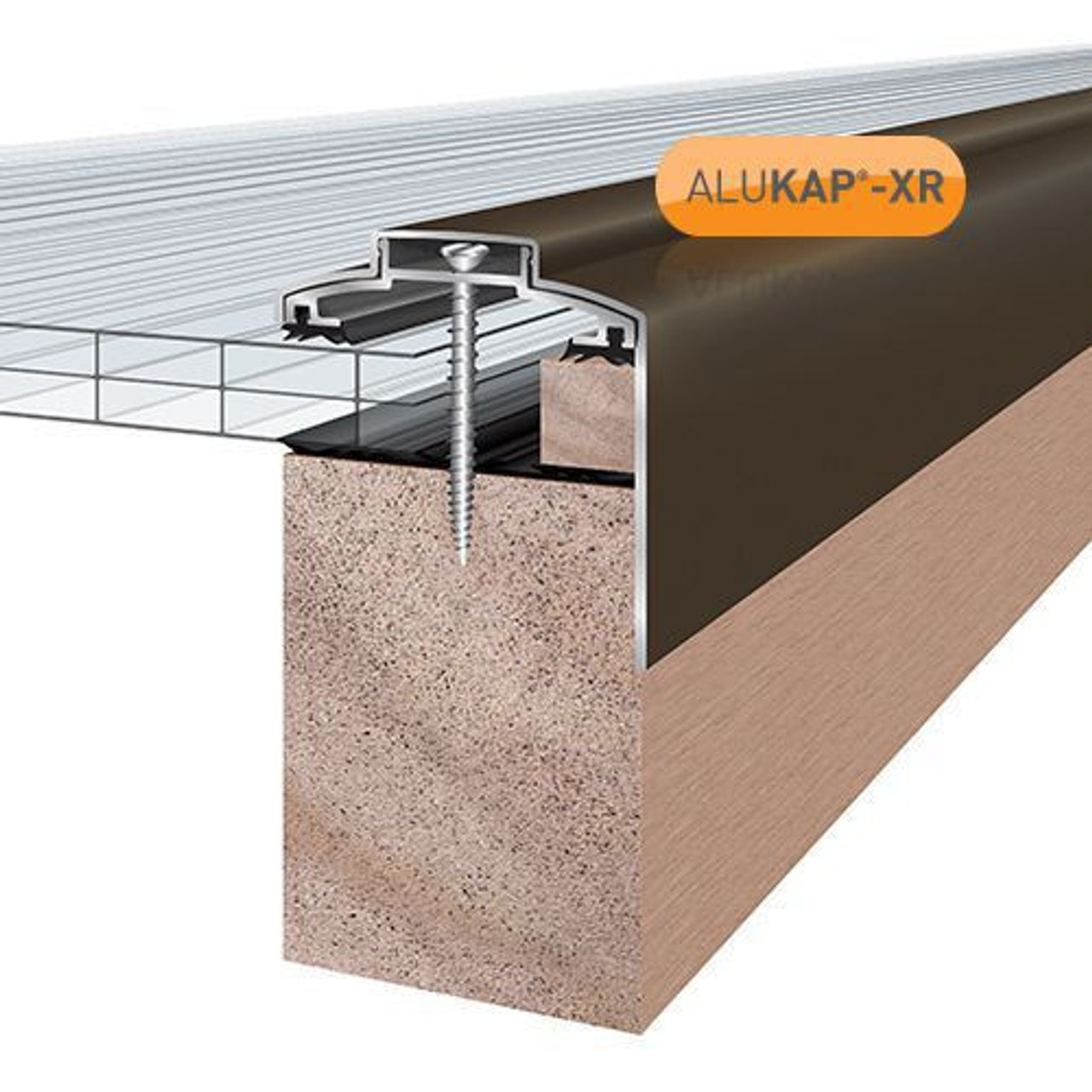 Alukap-XR 60mm Gable Bar 4.8m  No RG BR Alu E/Cap