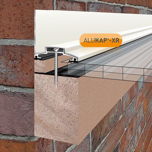 Alukap-XR 60mm Wall Bar 4.8m  No RG WH Alu E/Cap