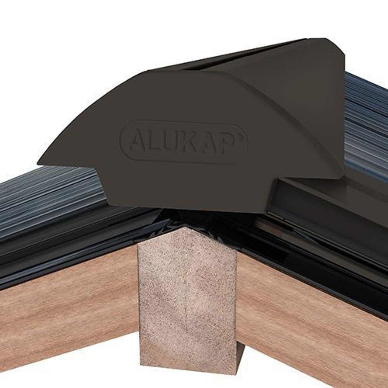 Alukap-XR Ridge Gable End Plate Brown